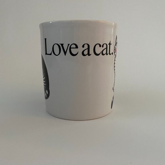 KLIBAN LOVE A CAT COFFEE MUG KILNCRAFT STAFFORDSHIRE POTTERIES MADE IN ENGLAND - Picture 3 of 6